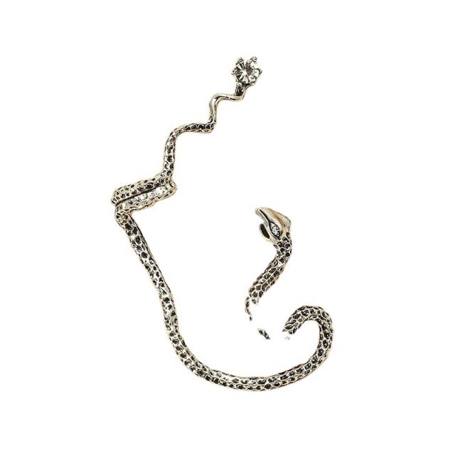 Snake fashion cuff earrings