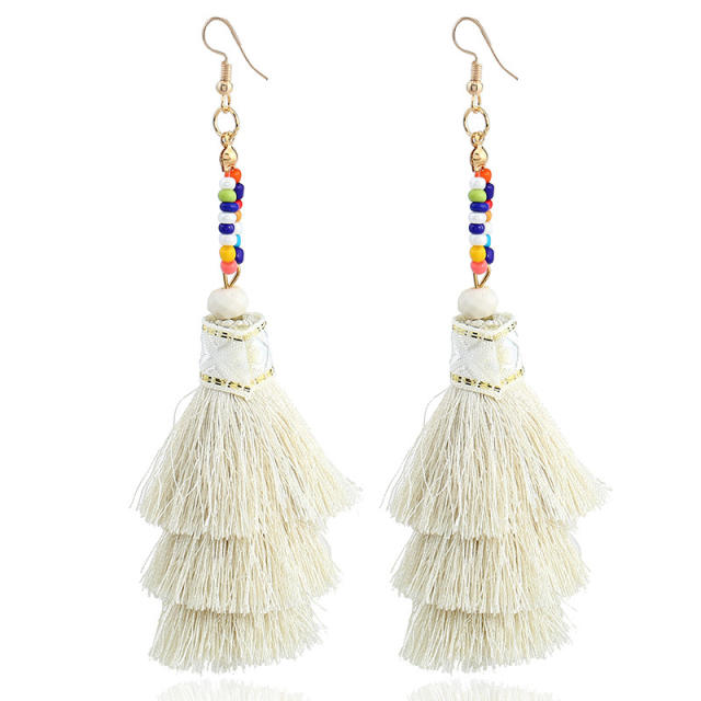 Fashion thread tassel earrings