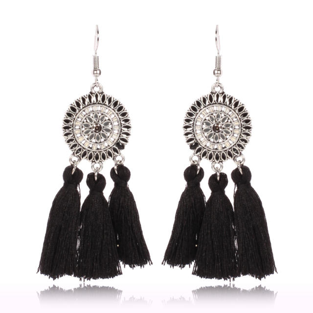 Fashion thread tassel earrings