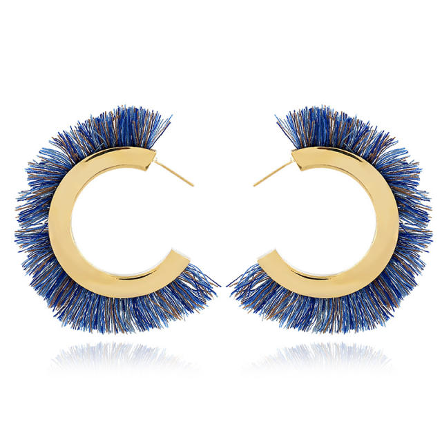 Fashion Tassel hoop Earrings