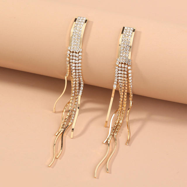 Fashion chain tassel earrings