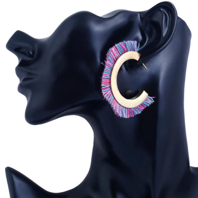 Fashion Tassel hoop Earrings