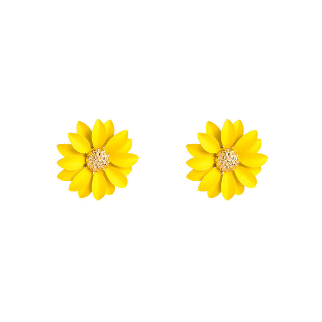 Sun flower studs earrings