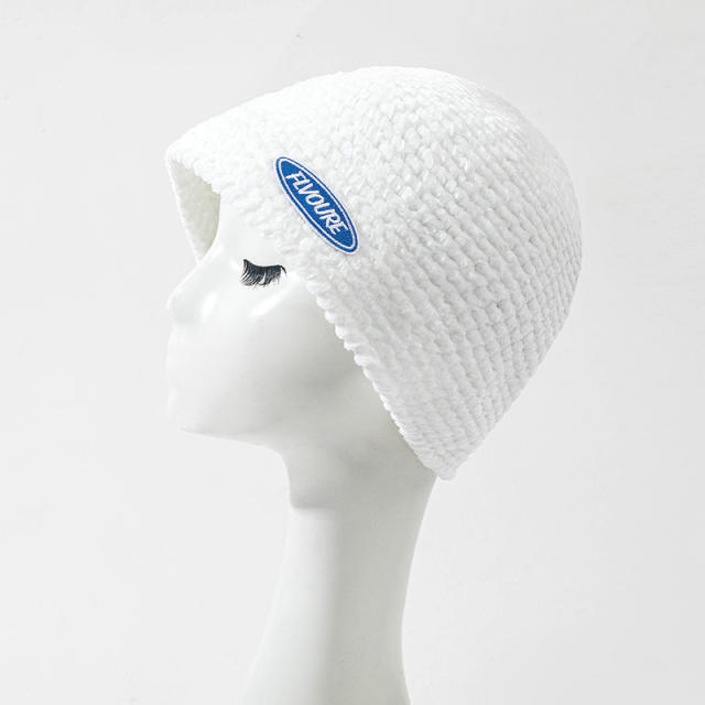 Ribbed warm corchet beanie