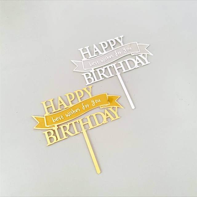 Happy bithday cake toppers