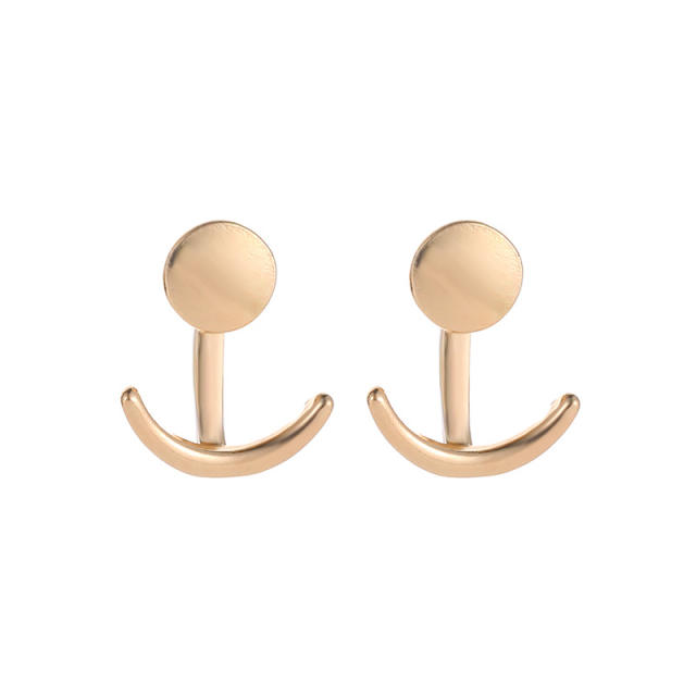 Fashion alloy jacket earrings