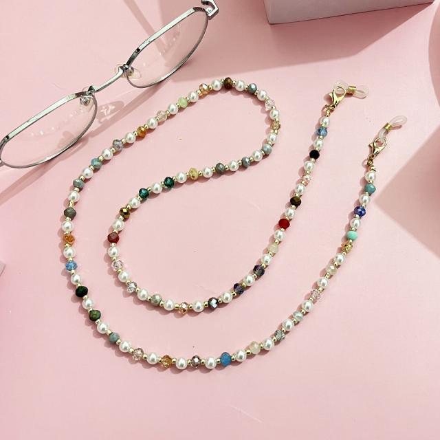 Colorful beads glasses chain
