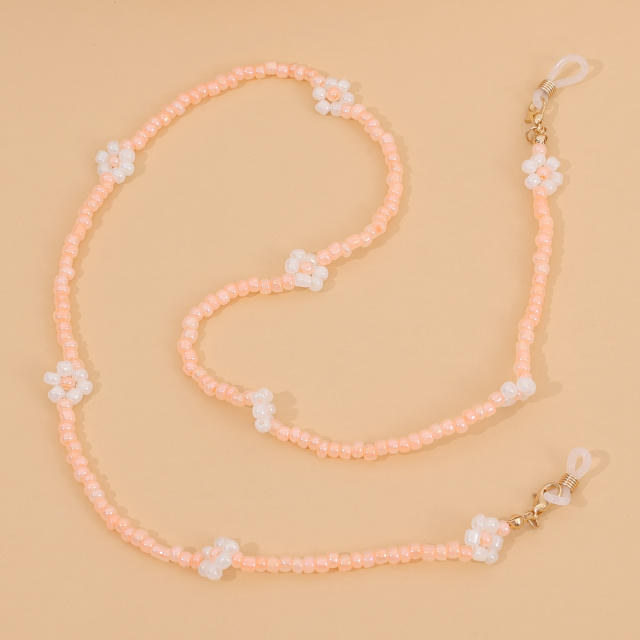 Flower pearl glasses chain