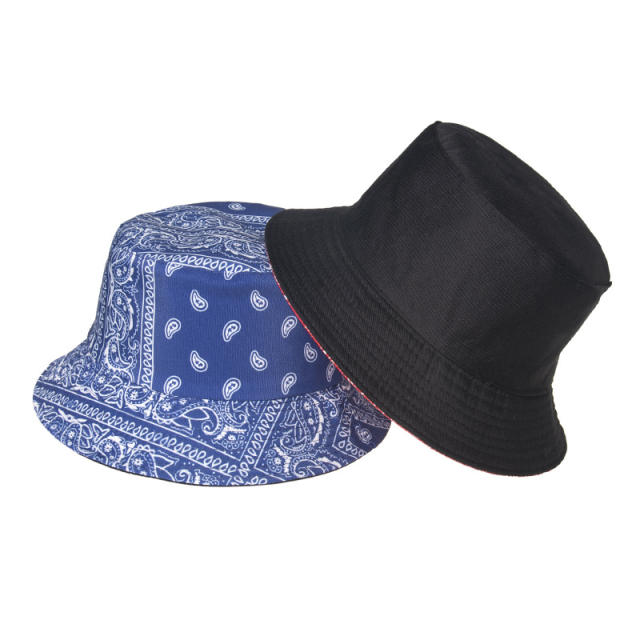 Paisley printed bucket hat