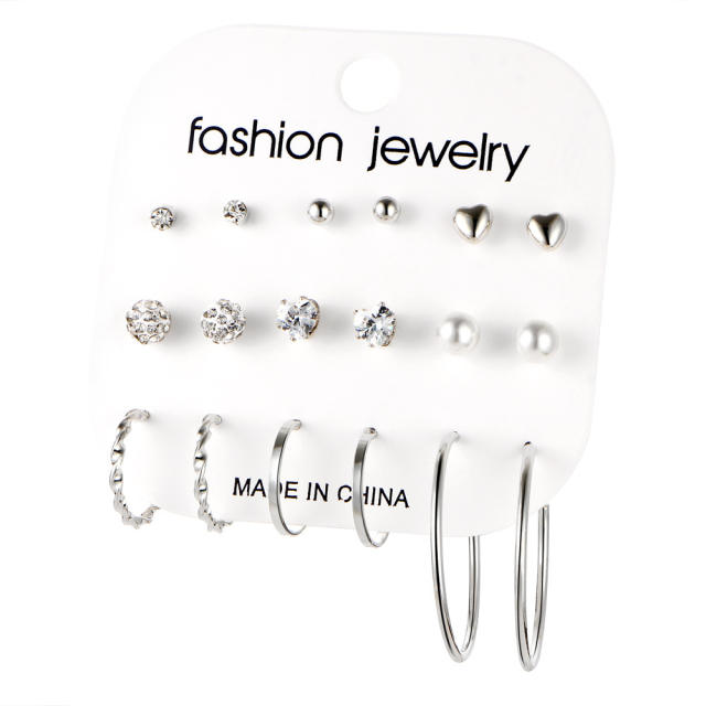 Fashion Diamond acrylic butterfly snake earrings set