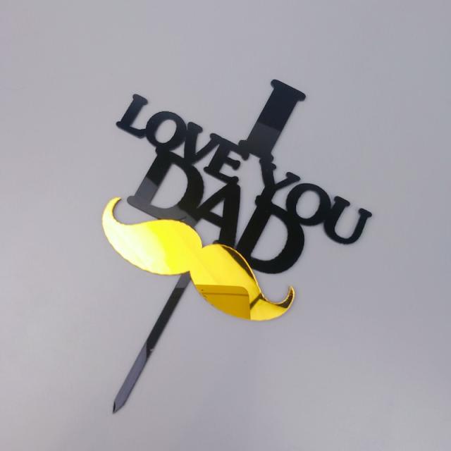 I love you dad father's day cake toppers