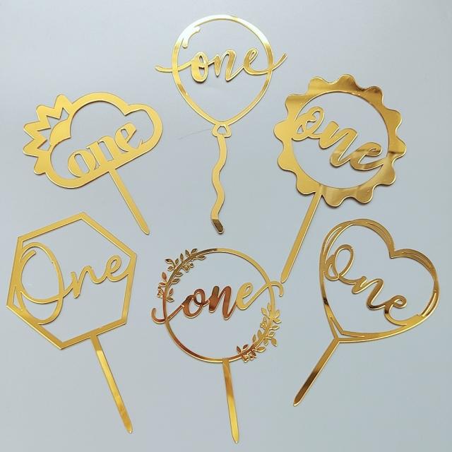Baby birthday cake toppers