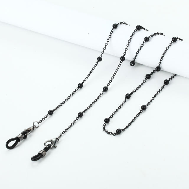 Occident fashion metal mask glasses chain