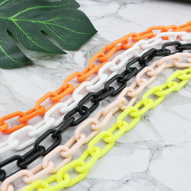 Colorful acrylic glasses chain