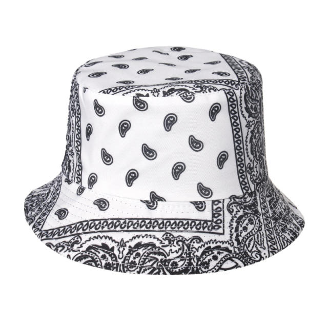 Paisley printed bucket hat