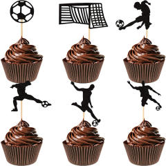 football action cup cake toppers 12pcs set