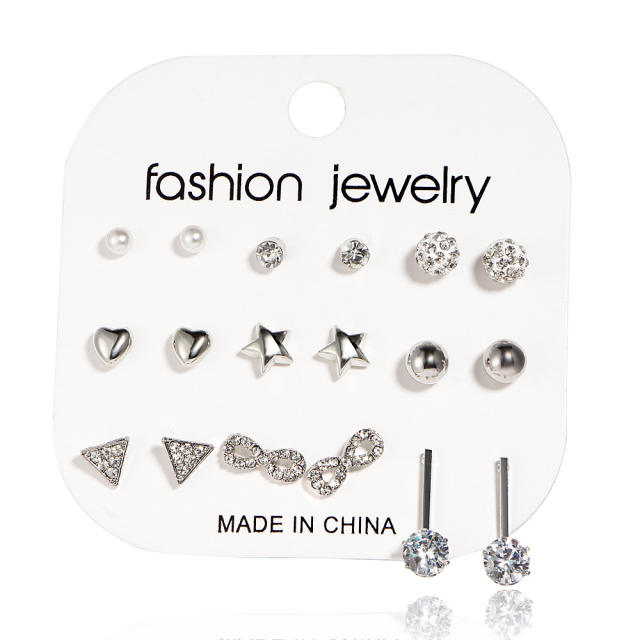 Fashion Diamond acrylic butterfly snake earrings set