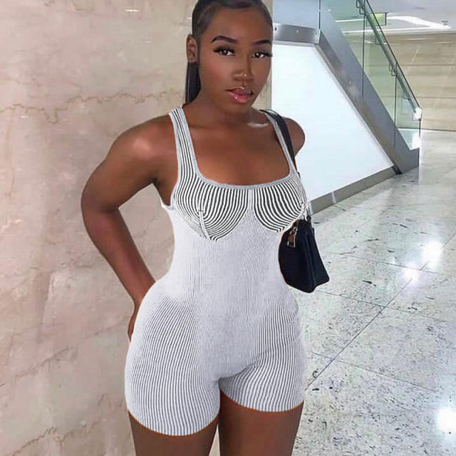 American street leisure sports style rompers jumpsuit