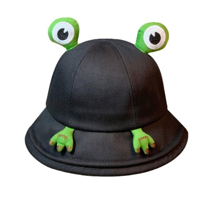 Korean fashion cute frog bucket hat