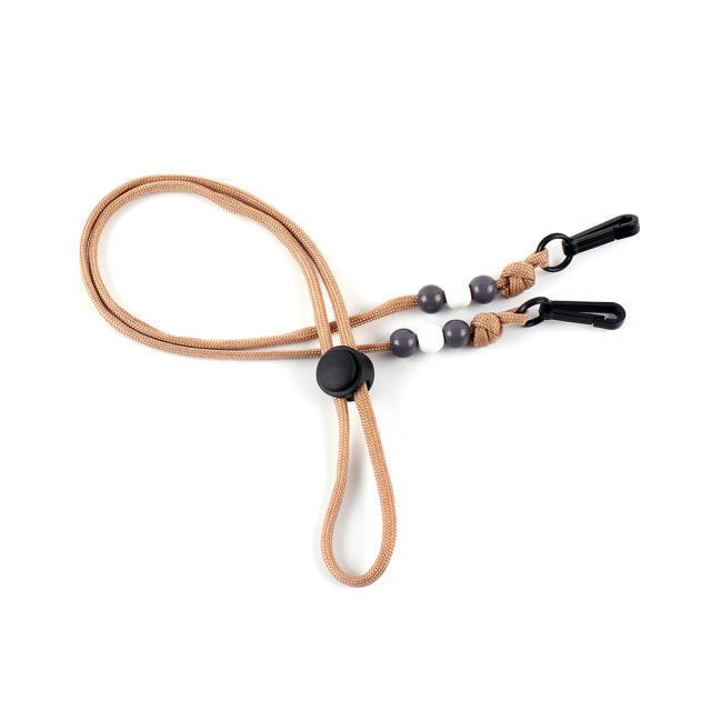Handmade plain color adjustable maks glasses chain