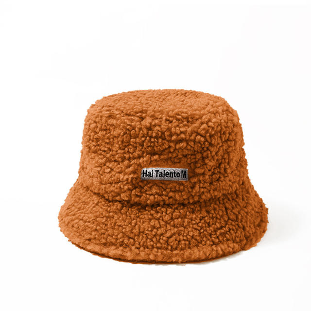 Vintage solid color bucket hat