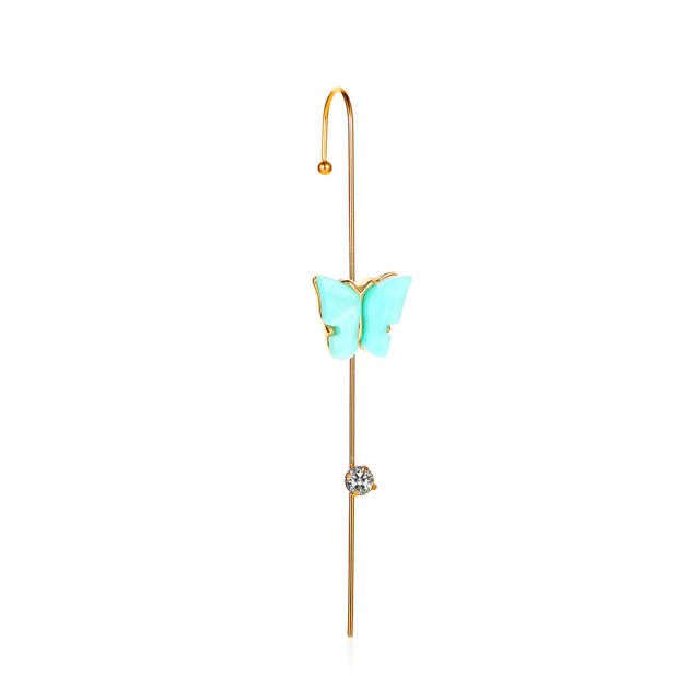 Fashion butterfly copper ear pin