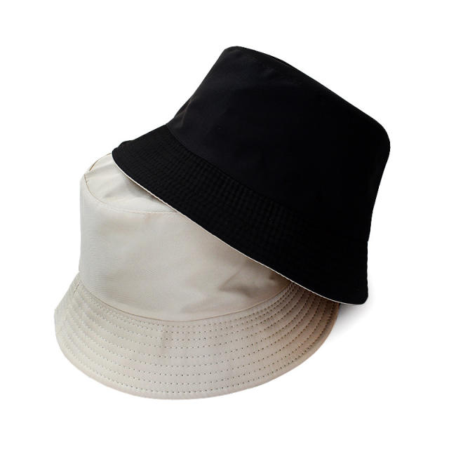Popular solid color easy match bucket hat