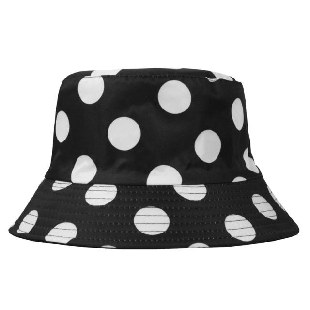 Unisex polka dot bucket hat