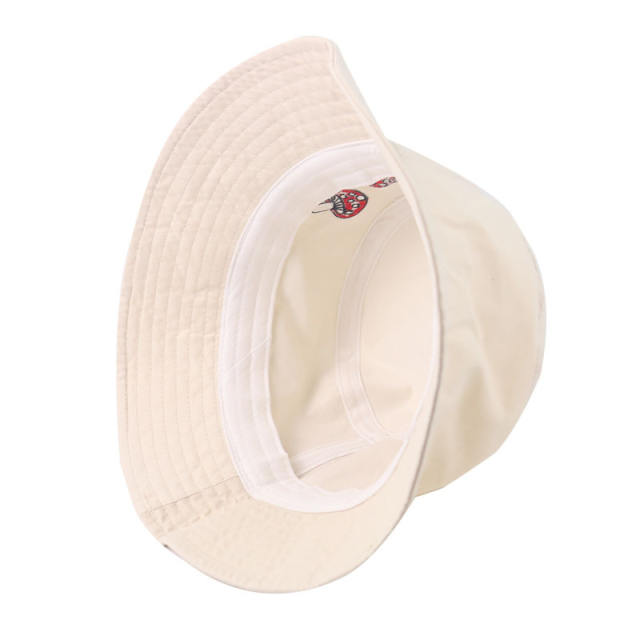 Mushroom embroidered bucket hat