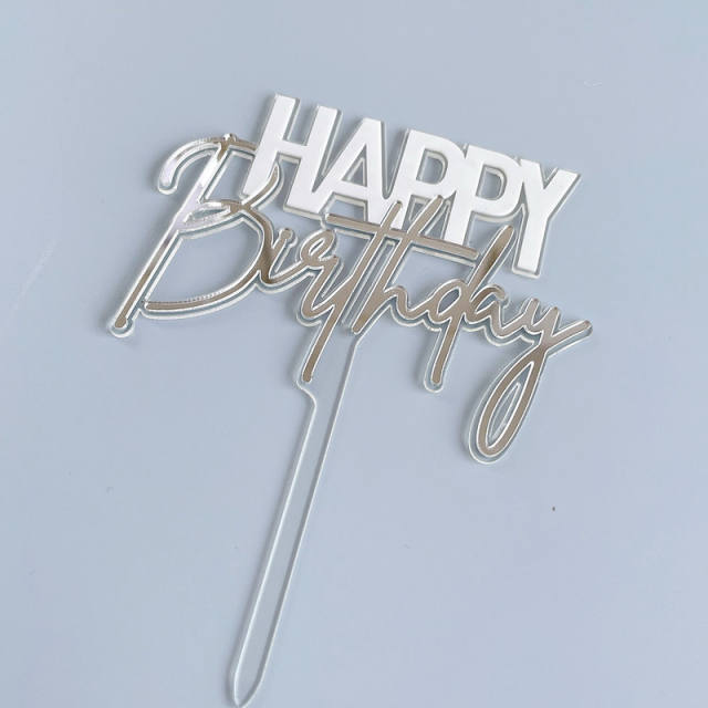 Happy birthday cake toppers