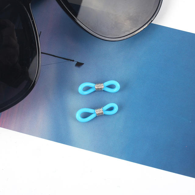 Glasses connecting shackle anti-slip silicone loop DIY ornament glasses chain anti-skid buckle