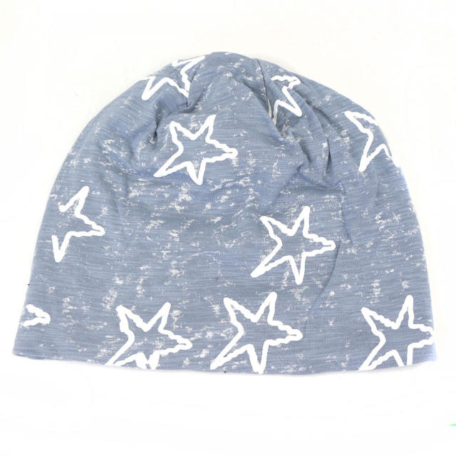 Star pattern beanie cap