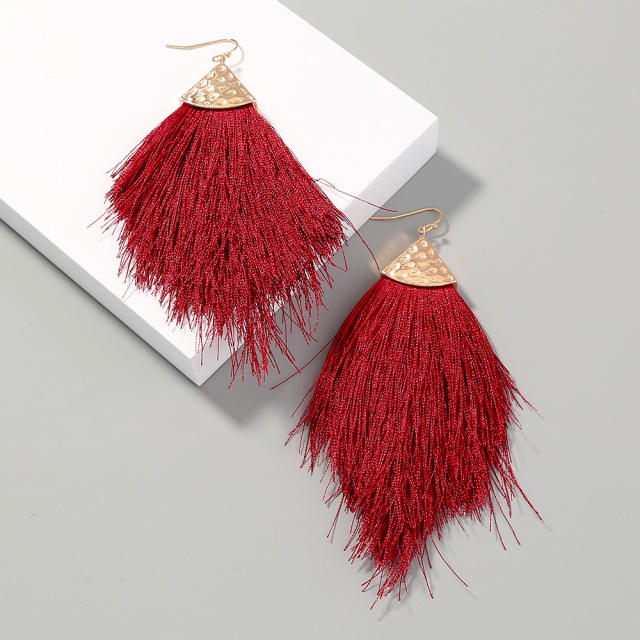 Fashion thread tassel earrings