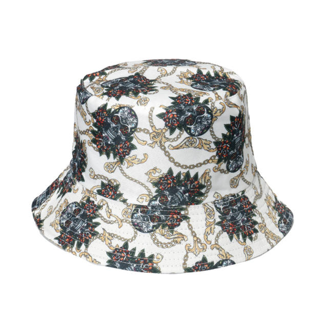 Graffiti printing bucket hat