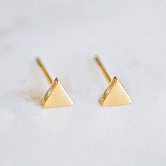 Stainless steel triangle ear studs