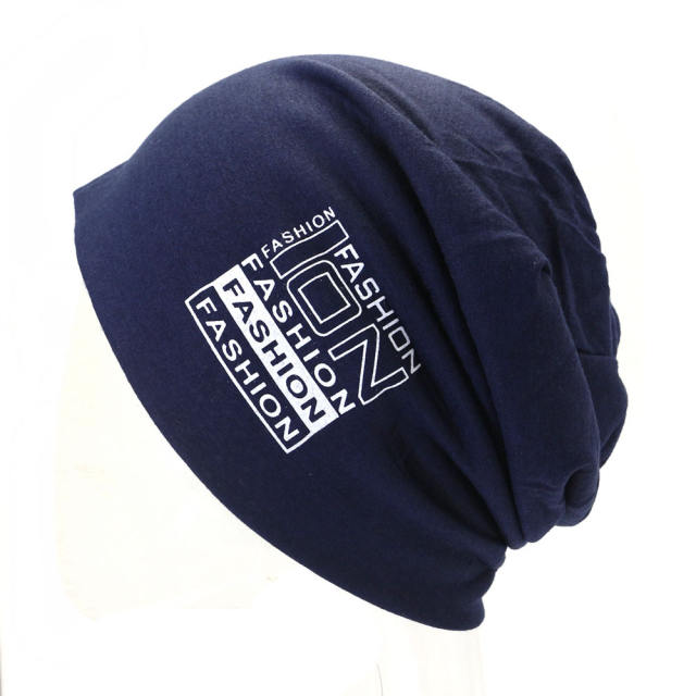 Letter beanie cap