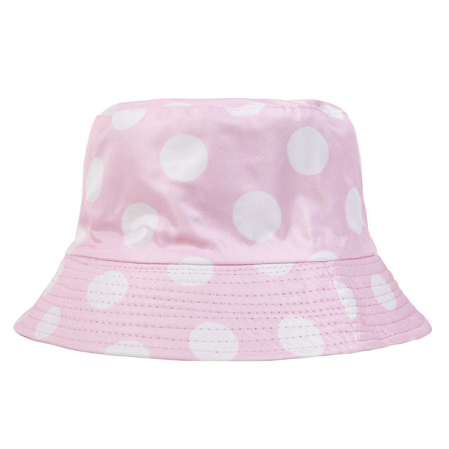 Unisex polka dot bucket hat