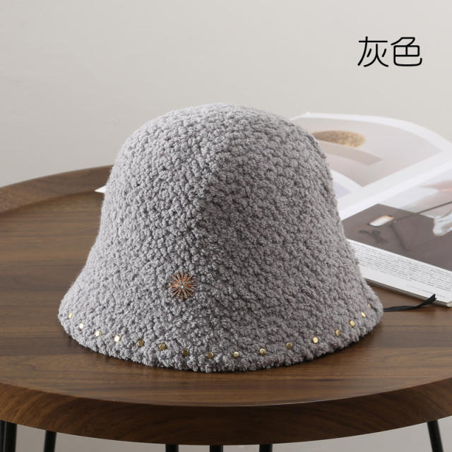 Wool bucket hat