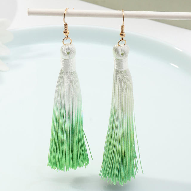 Fashion long-style thread tassel earrings