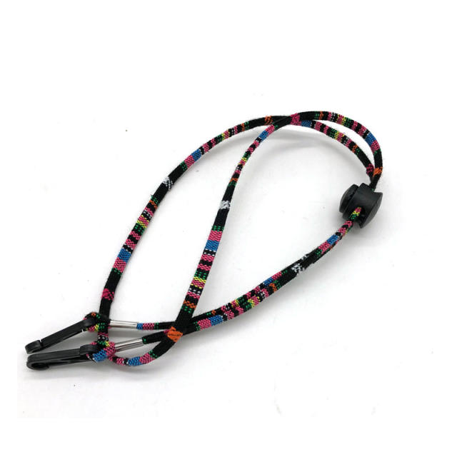 National design fabric adjustable mask chain