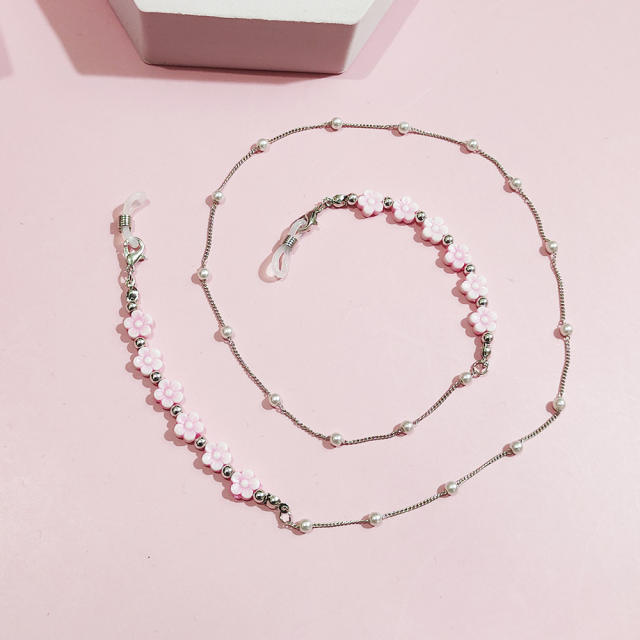 Colorful flower glasses chain