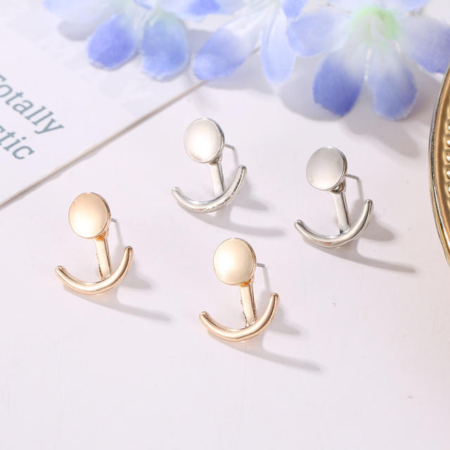 Fashion alloy jacket earrings