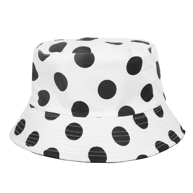 Unisex polka dot bucket hat