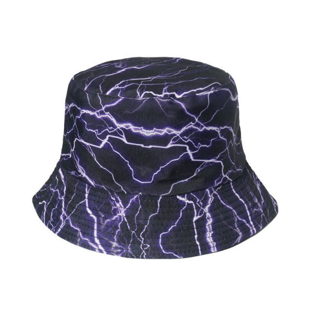 Graffiti printing bucket hat