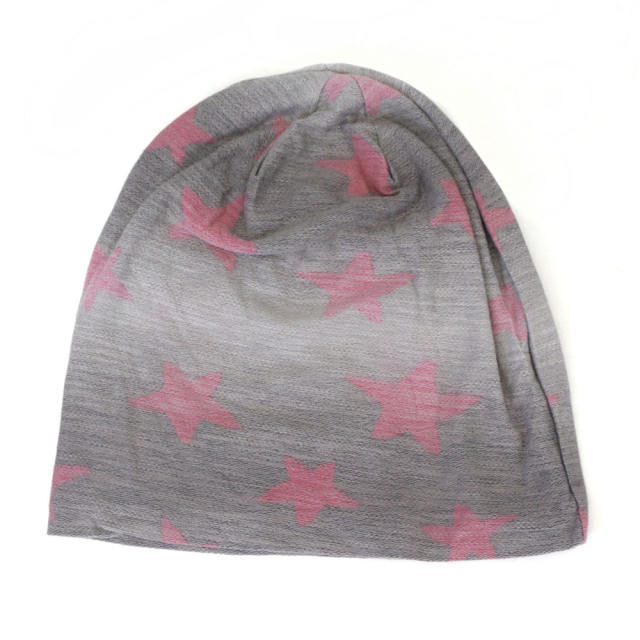 Color star beanie cap