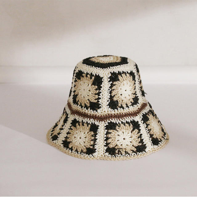 Korean fashion corchet bucket hat