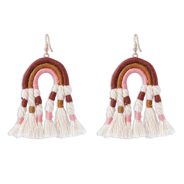 Fashion thread tassel earrings