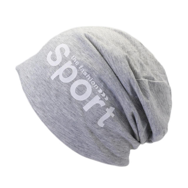 Sport letter beanie cap