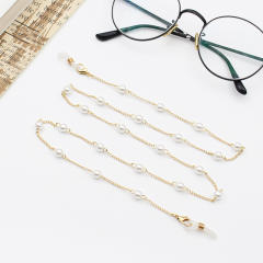 Faux pearl glasses mask chain