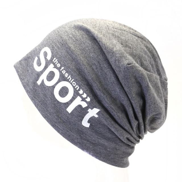 Sport letter beanie cap